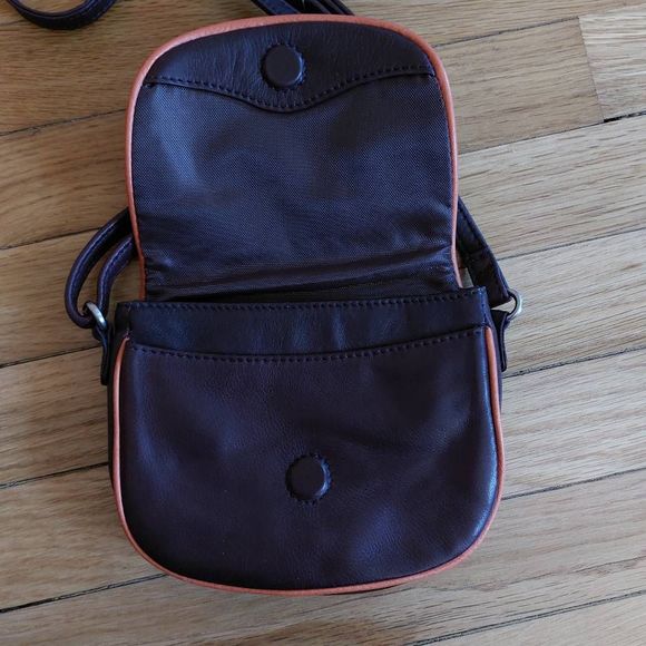 Osgoode Marley Cindy Mini Flap Leather Crossbody Purse - Picture 8 of 10